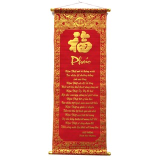 Liễn chữ PHÚC dài 90cm trang trí Tết