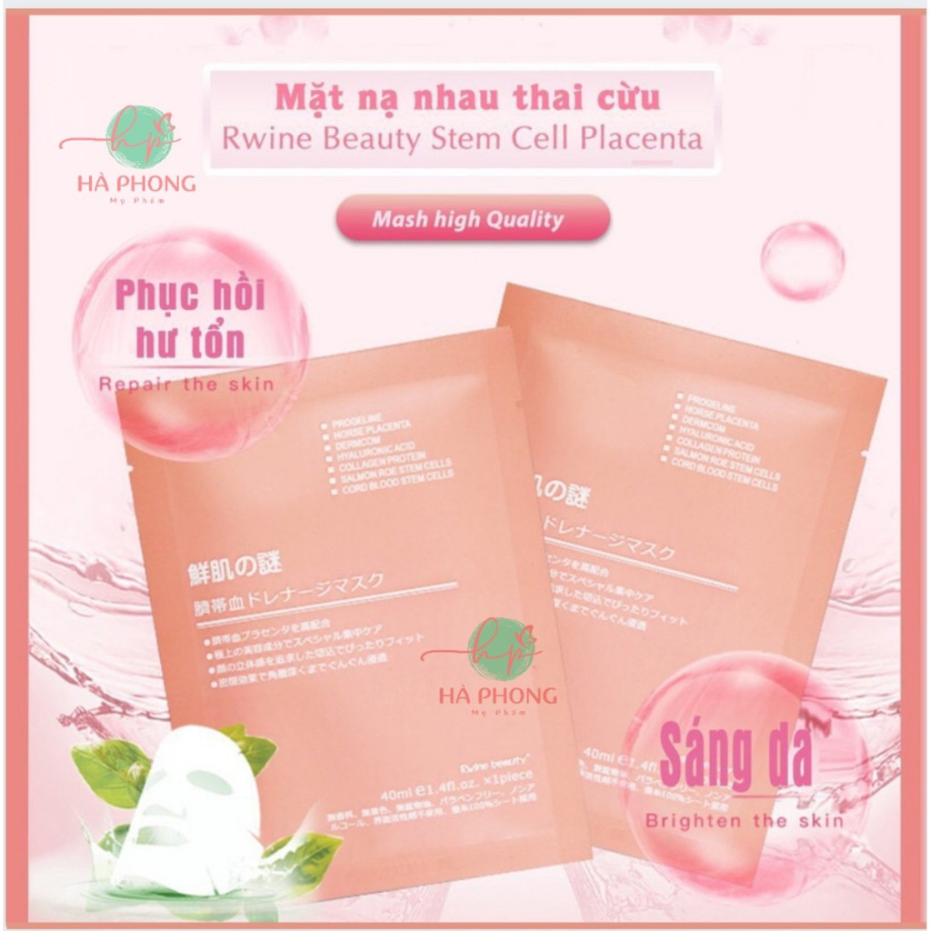 [ Chính Hãng ] Mặt Nạ Nhau Thai Cừu Cuống Rốn Tế Bào Gốc, Dưỡng Da, Tái Tạo Da Nhật Bản