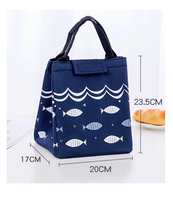 _TÚI GIỮ NHIỆT HOẠT TIẾT CUTE FISH SIÊU DỄ THƯƠNG - FORM ĐỨNG RỘNG