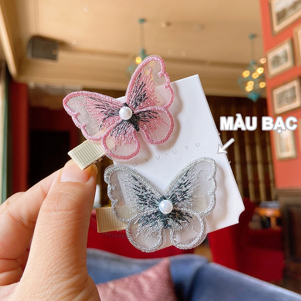 Kẹp tóc hình Bướm ngọc hottrend KT15