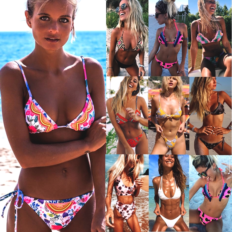 Set áo bikini có mút nâng ngực và quần tam giác gợi cảm cho nữ | BigBuy360 - bigbuy360.vn
