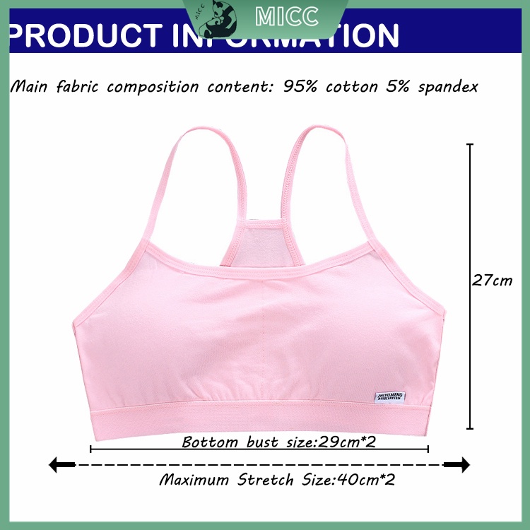 10-14 Tuổi Áo lót cho bé gái chất cotton cao cấp mềm mại thoáng mát