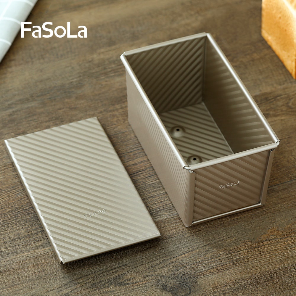 Khuôn nướng bánh mì sandwich có nắp 450g FASOLA FSLDZ-225