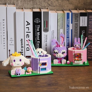 Đồ chơi lắp ráp lego hình Pikachu kèm giá đỡ bút dễ thương cho bé gái