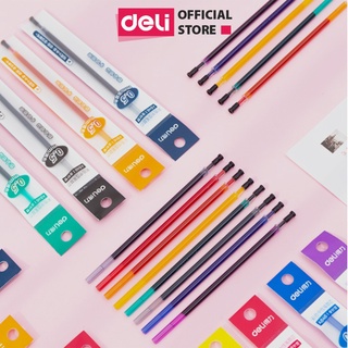 Ruột bút mực gel nhiều màu deli - ngòi 0.5mm