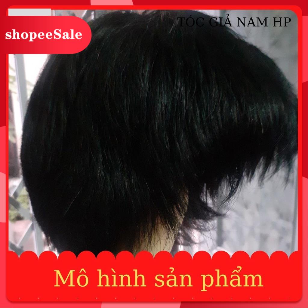 [Flash sale] Tóc giả nam nguyên đầu, 100% tóc thật