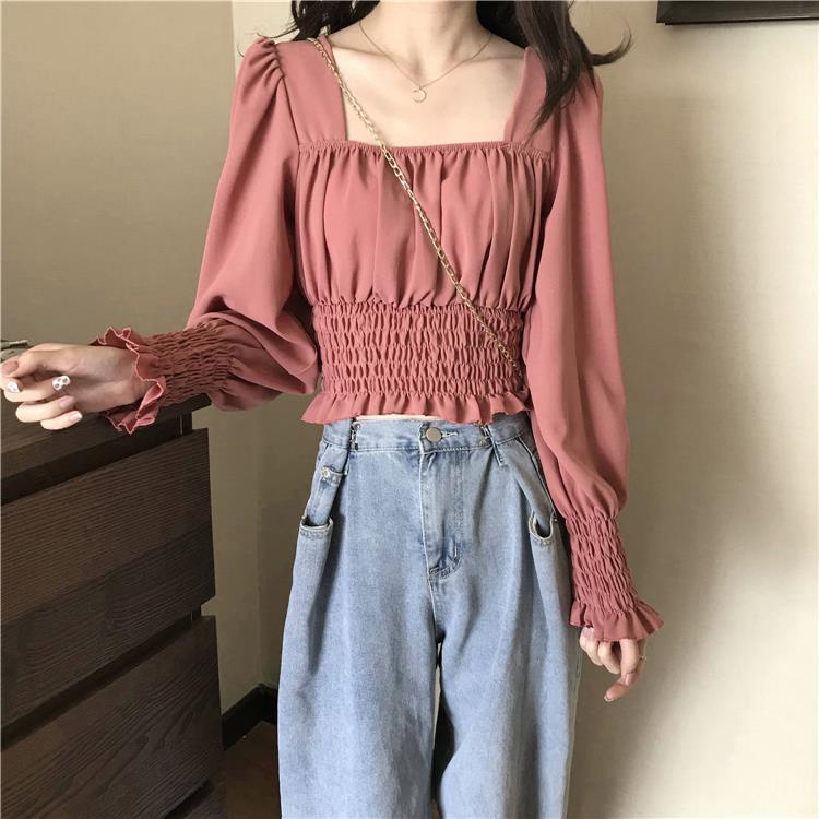 Áo Sơ Mi Chiffon Tay Dài Thời Trang Mùa Hè 2022 Mới Phong Cách Pháp Cho Nữ