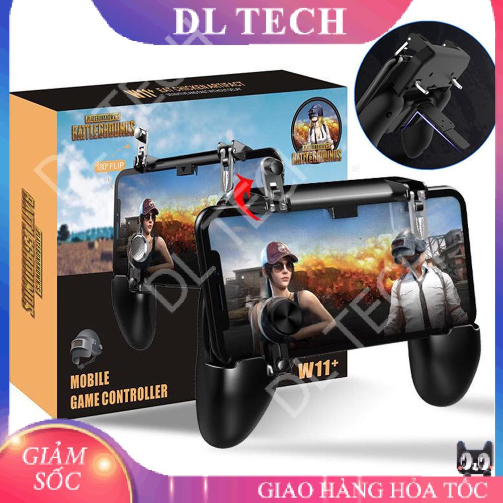 Tay Cầm Game W11 Có Nút Bắn + Joystick Điện Thoại Chơi Pubg, Ros, Free Fire Controller - Tay cầm chơi game DL TECH