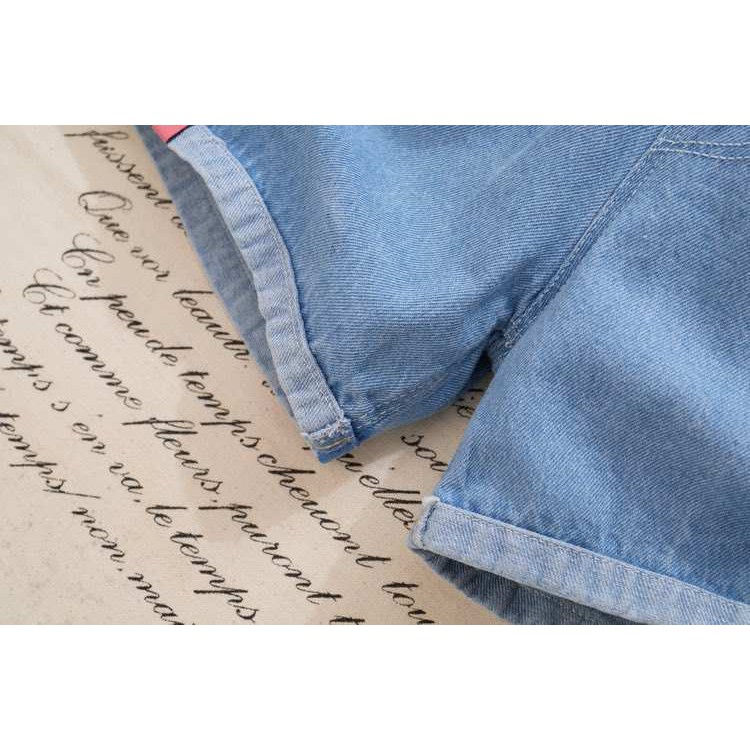 (QB2) Quần Short Denim Thời Trang Mùa Hè Dành Cho Bé Gái 110-160cm