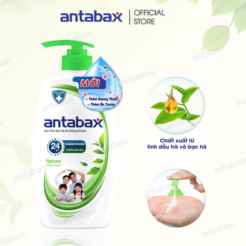 Sữa Tắm Bảo Vệ Da Kháng Khuẩn Antabax Nature Thiên Nhiên 900ml