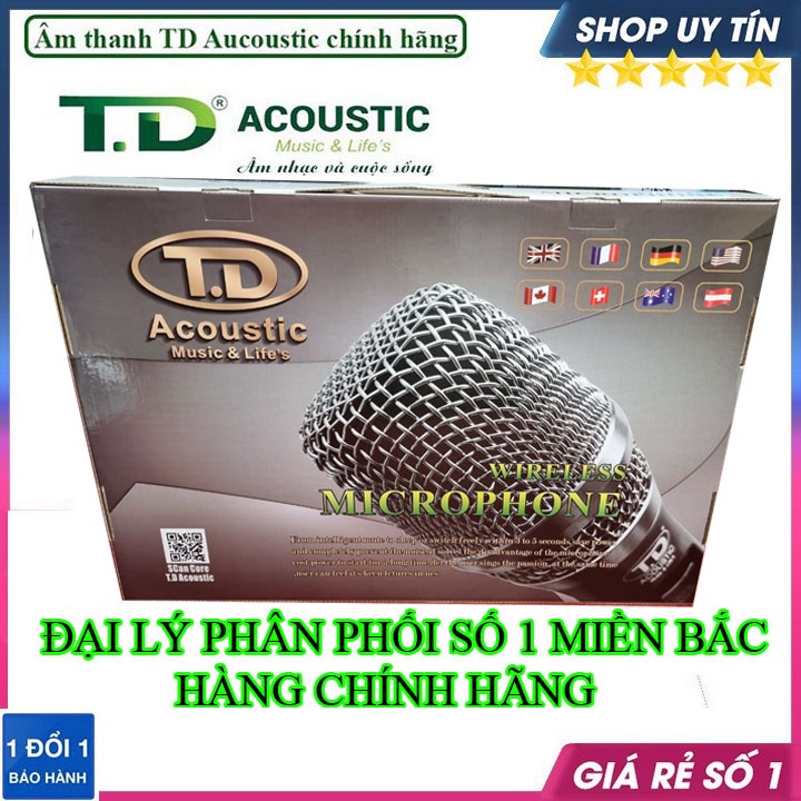 Micro không dây TD acoustic M-28 luxury hàng chính hãng