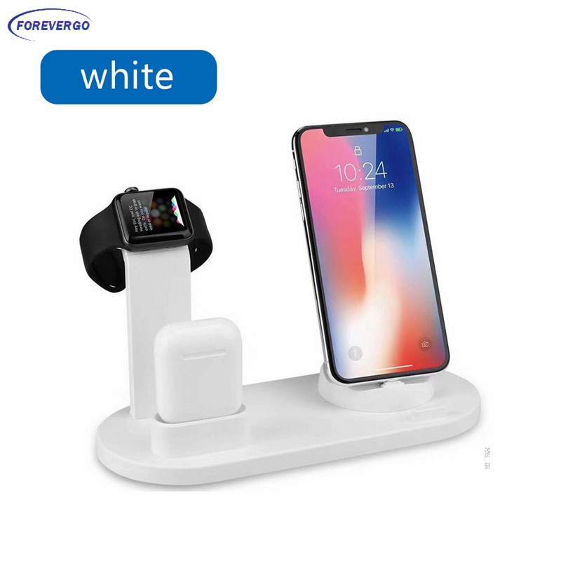 Đế Sạc Không Dây 3 Trong 1 Đa Năng Cho Iwatch Airpods Iphone