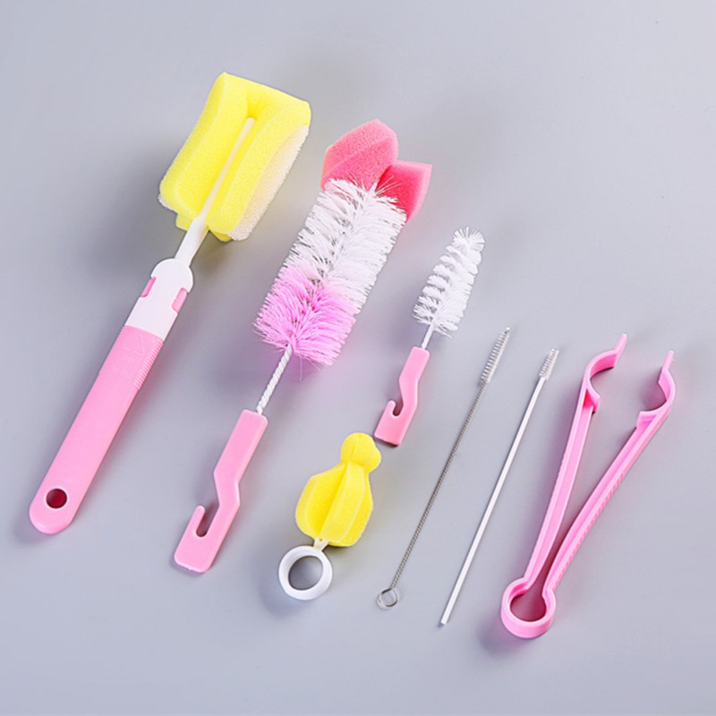 Set 4 Cọ Vệ Sinh Bình Sữa / Núm Vú Giả Bằng Bọt Biển Tiện Dụng