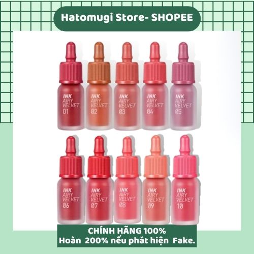 Son Peripera [Hot New-Hàng Auth] Son Peripera Ink Airy Velvet Lip Tint Mới