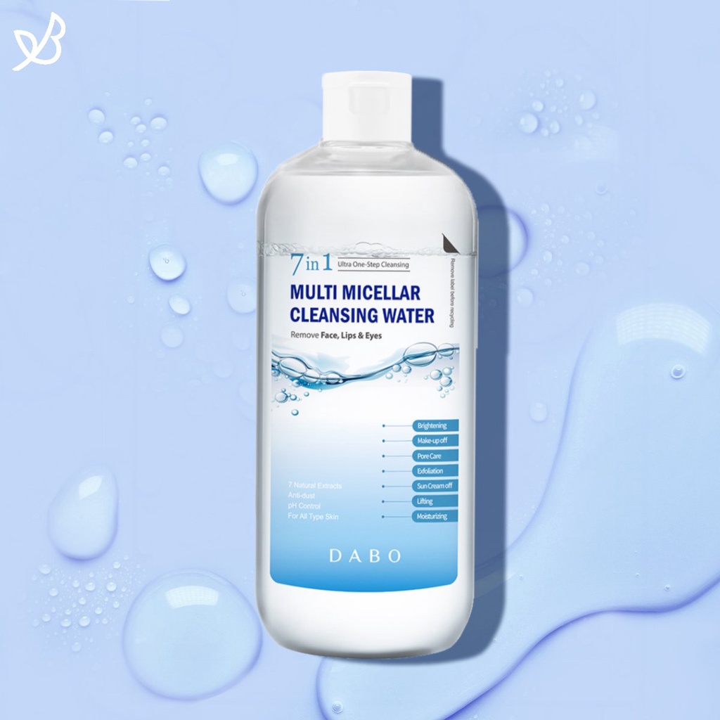 Nước tẩy trang Dabo đa năng 7 tác dụng Multi Micellar Water Hàn Quốc 500ml - Hàng chín hãng