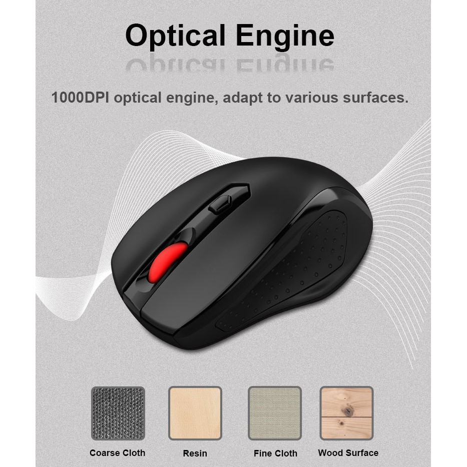 Chuột không dây Lenovo M21 1000DPI Cảm Ứng Âm Thanh