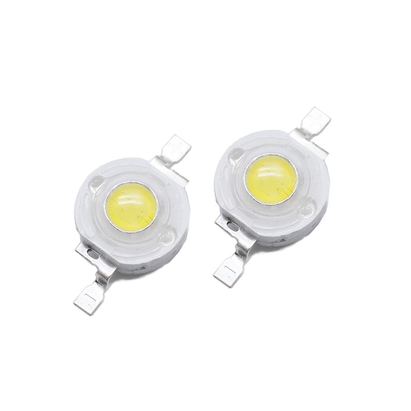 10 Đèn Led Dây Ánh Sáng Trắng 1w Epistar 35mil 110-120lm