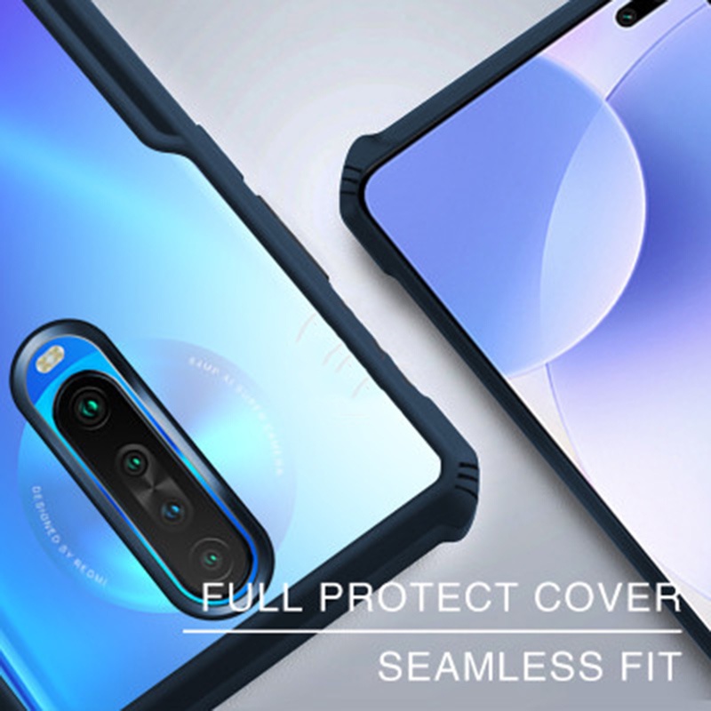 Ốp điện thoại silicon + PC bảo vệ camera dành cho Xiaomi Redmi K30 5G/ Poco X2