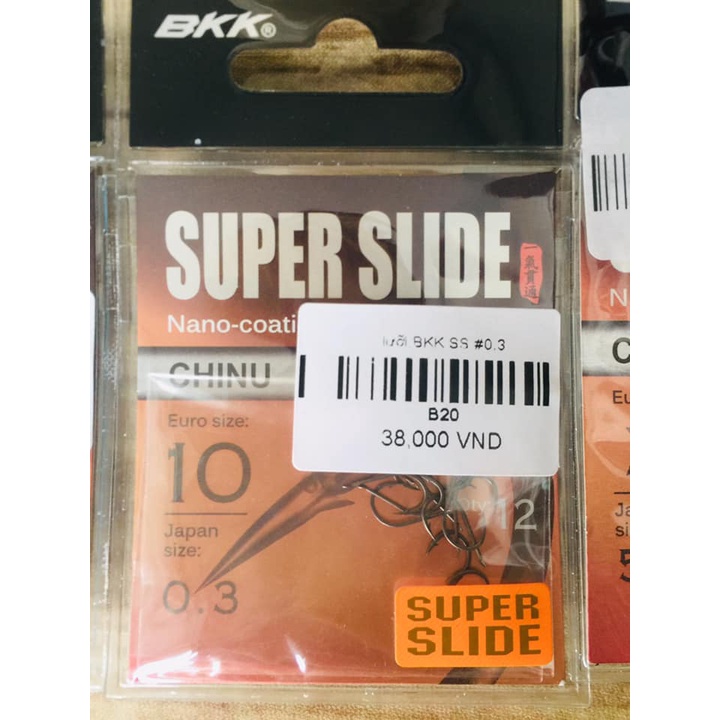 LƯỠI CÂU BKK SUPER SLIDE LƯỠI CÓ NGẠNH LƯỠI CÂU CÁ KHÔNG CÓ KHUYÊN