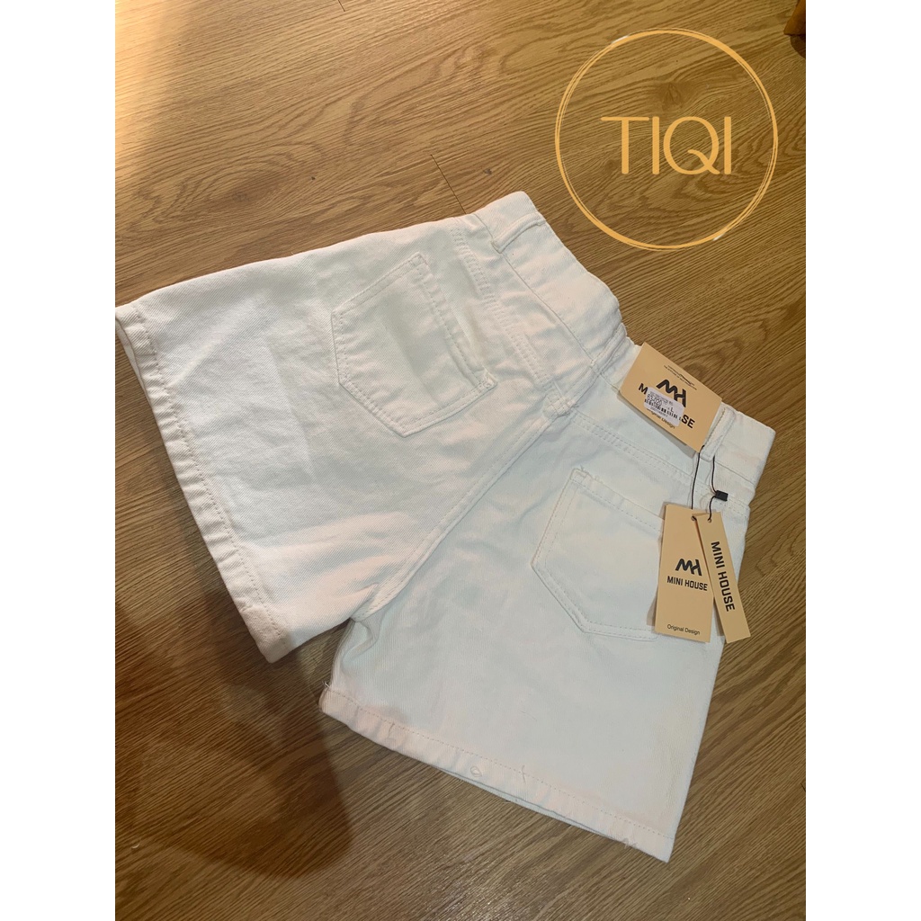 Quần short jean cơ bản từ 40- 52kg Quần shorts nữ chất kaki màu trắng Quần sọt lưng cao ôm co giãn