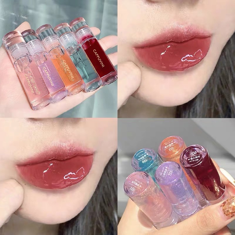 CP23 A8 Set Hộp 3 Cây Son Môi Dưỡng Ẩm Cappuvini Giúp Mọng Môi Baby Màu Nhẹ Xinh Xắn, Son Dưỡng Giảm Thâm Môi