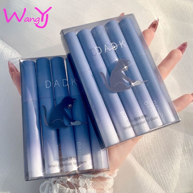 Set 5 Son Môi Dadk Chất Nhung Lì Hình Hello Kitty