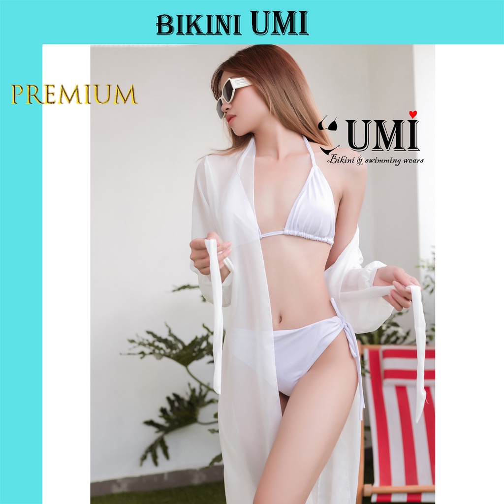 Áo choàng đi biển, áo khoác bikini voan mỏng tua rua-bikinistore