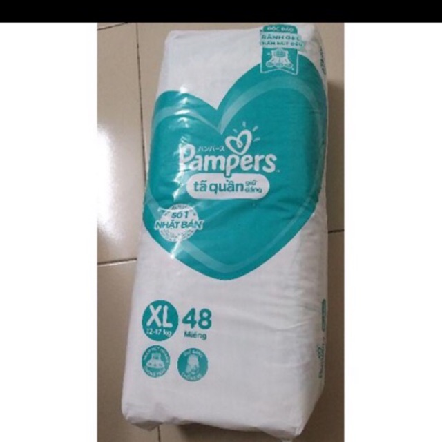 Tã quần pampers M60/L54/XL48/XXL44