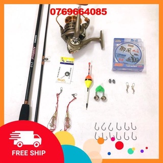 Combo bộ cần shimano 2 khúc và máy lc - bộ cần máy 2 khúc đặc câu cá siêu bạo lực -đ𝗢̂̀𝗖𝗔̂𝗨𝟮𝟱𝟳