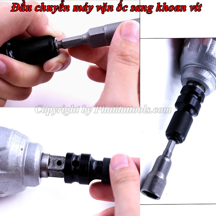 Đầu chuyển đổi máy vặn ốc,bulong thành máy khoan bắt vít