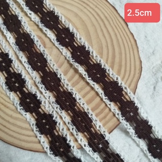 Ren chỉ cotton trang trí , size 1.8cm  đến  5cm ( 2 mét)