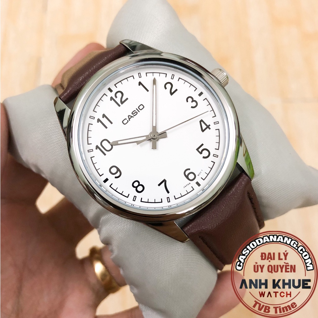Đồng hồ nam dây da Casio Standard chính hãng Anh Khuê MTP-V005L-7B4UDF