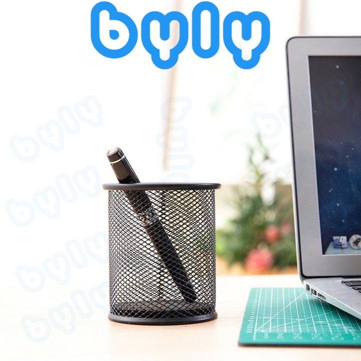 [Ship hỏa tốc] Khay cắm bút tròn inox Deli 9172 hàng chính hãng - ByLy Store