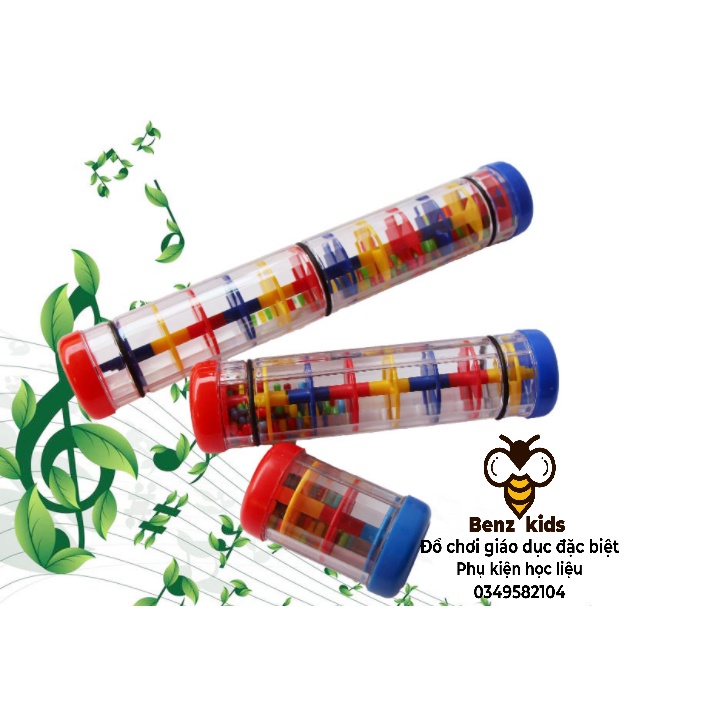 Ống nhưạ tạo tiếng mưa _ đồ chơi cảm thụ âm nhạc cho bé, rèn tập trung, luyện mắt cho trẻ - Benzkids