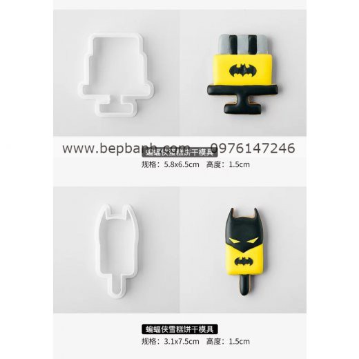 Bộ nhấn nhựa 8 batman