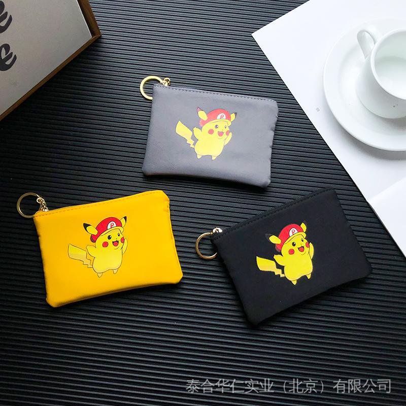 Ví Ngắn Đựng Tiền Xu In Hình Pokemon Dễ Thương Cho Nam Và Nữ
