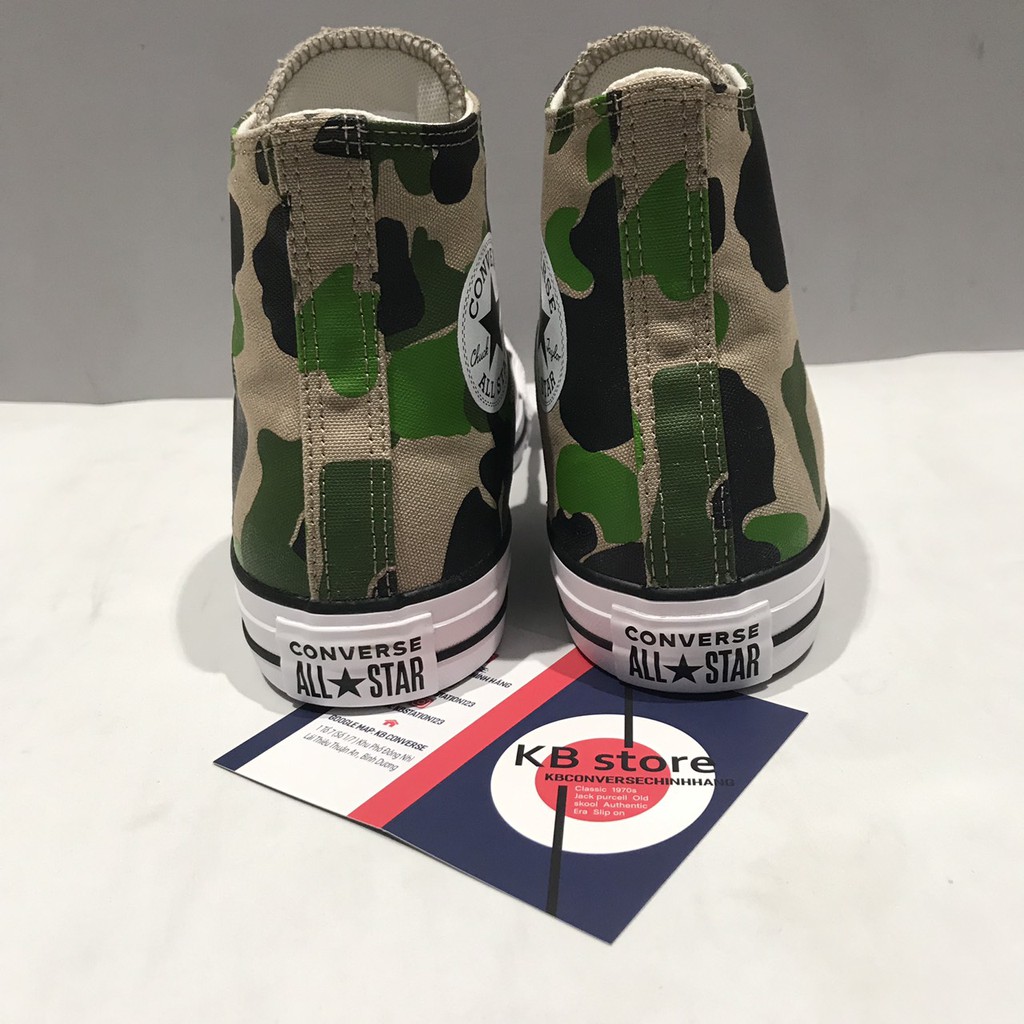 Giày Converse Classic Camo sữa cao cổ