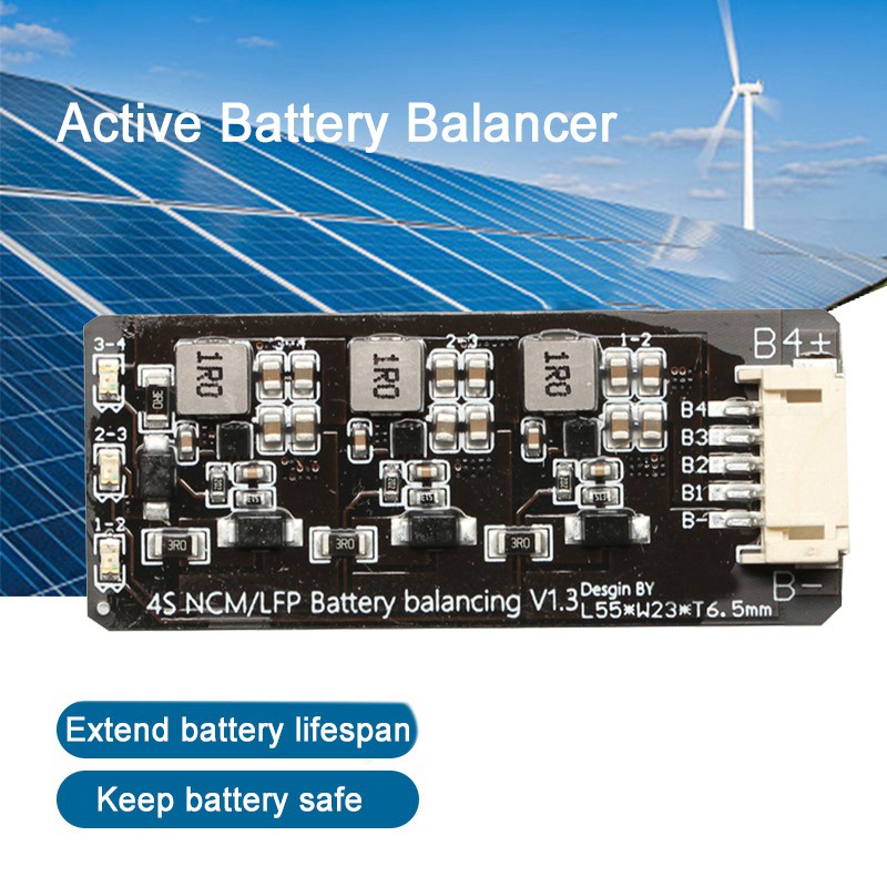 4S Li-Ion Lipo Lifepo4 LFP Battery Active Equalizer Balancer BMS 1.2A Balance Energy Transfer Board