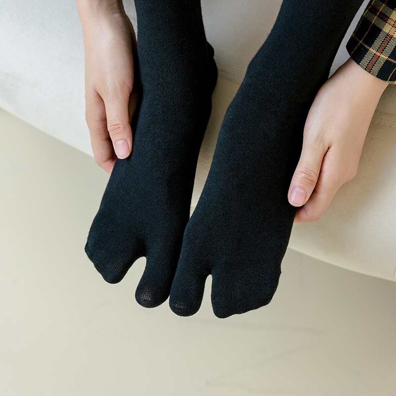 Vớ Ngón Chân Vừa Hai Ngón Màu Sắc Đơn Giản Phong Cách Nhật Bản Dành Cho Nữ