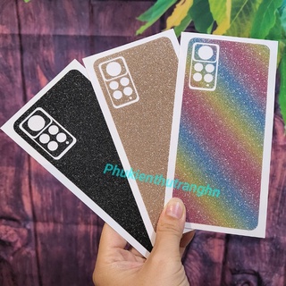 Miếng dán mặt lưng kim tuyến nhiều màu xiaomi 11t 11t pro redmi note 10/ 10s note 10 pro note 11 note 11 pro mi 11 lite