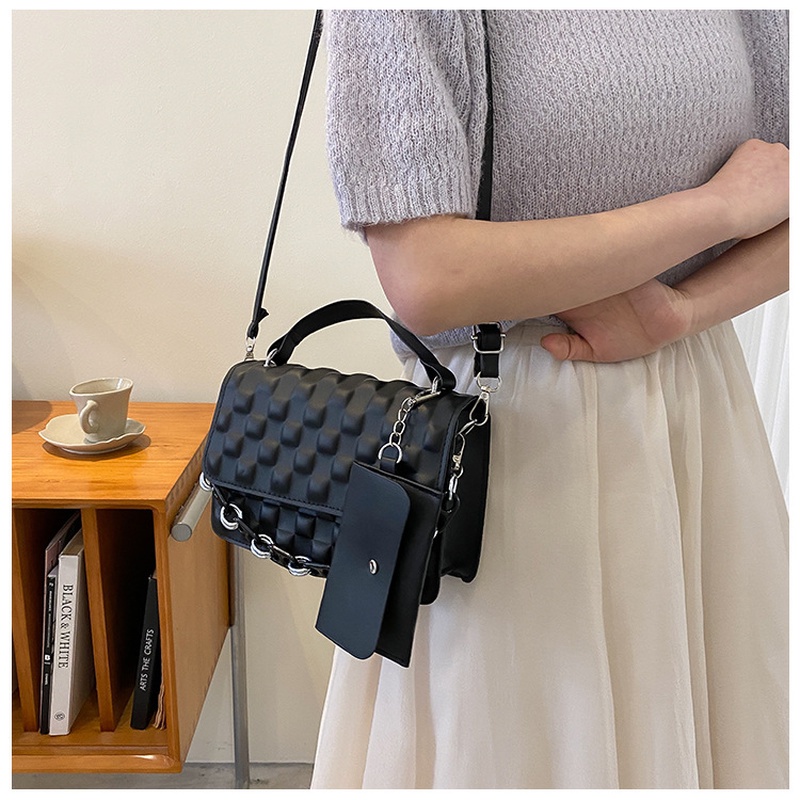 Túi Đeo Chéo Dáng Vuông Nhỏ Đơn Giản Phong Cách Hàn Quốc NB00239