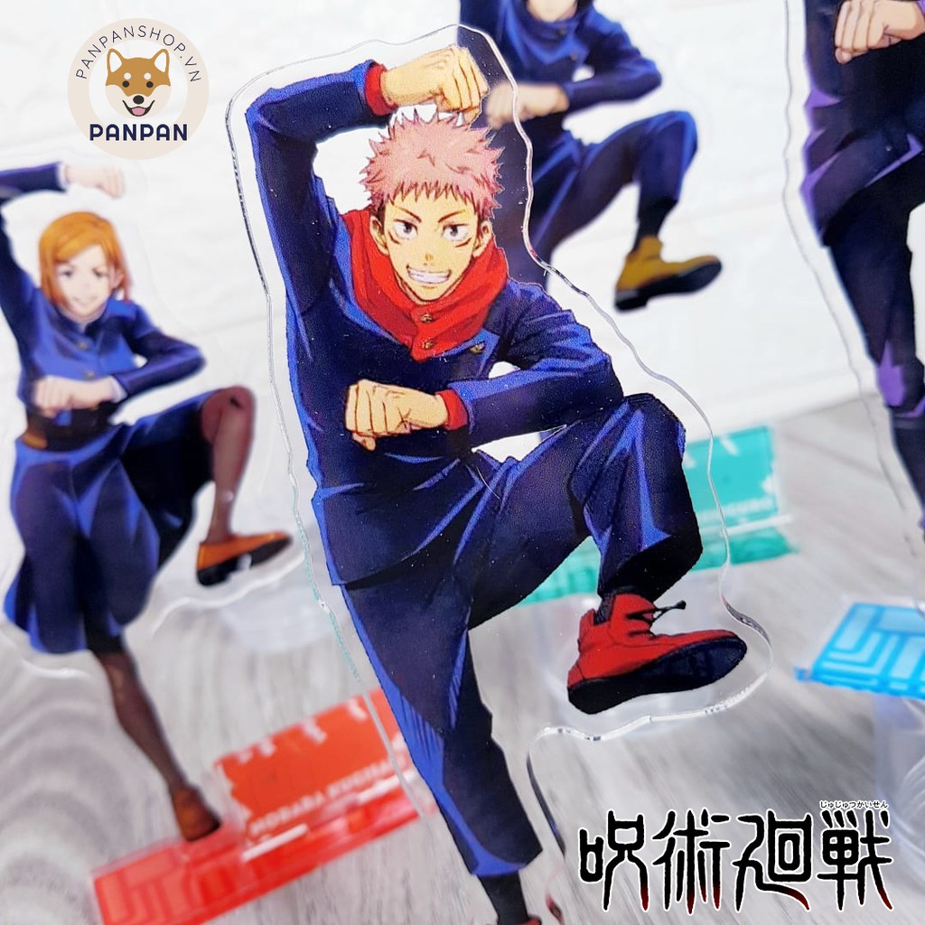 Mô Hình Standee acrylic Anime Jujutsu Kaisen Ending 1 kèm bảng tên LOST IN PARADISE (15cm)