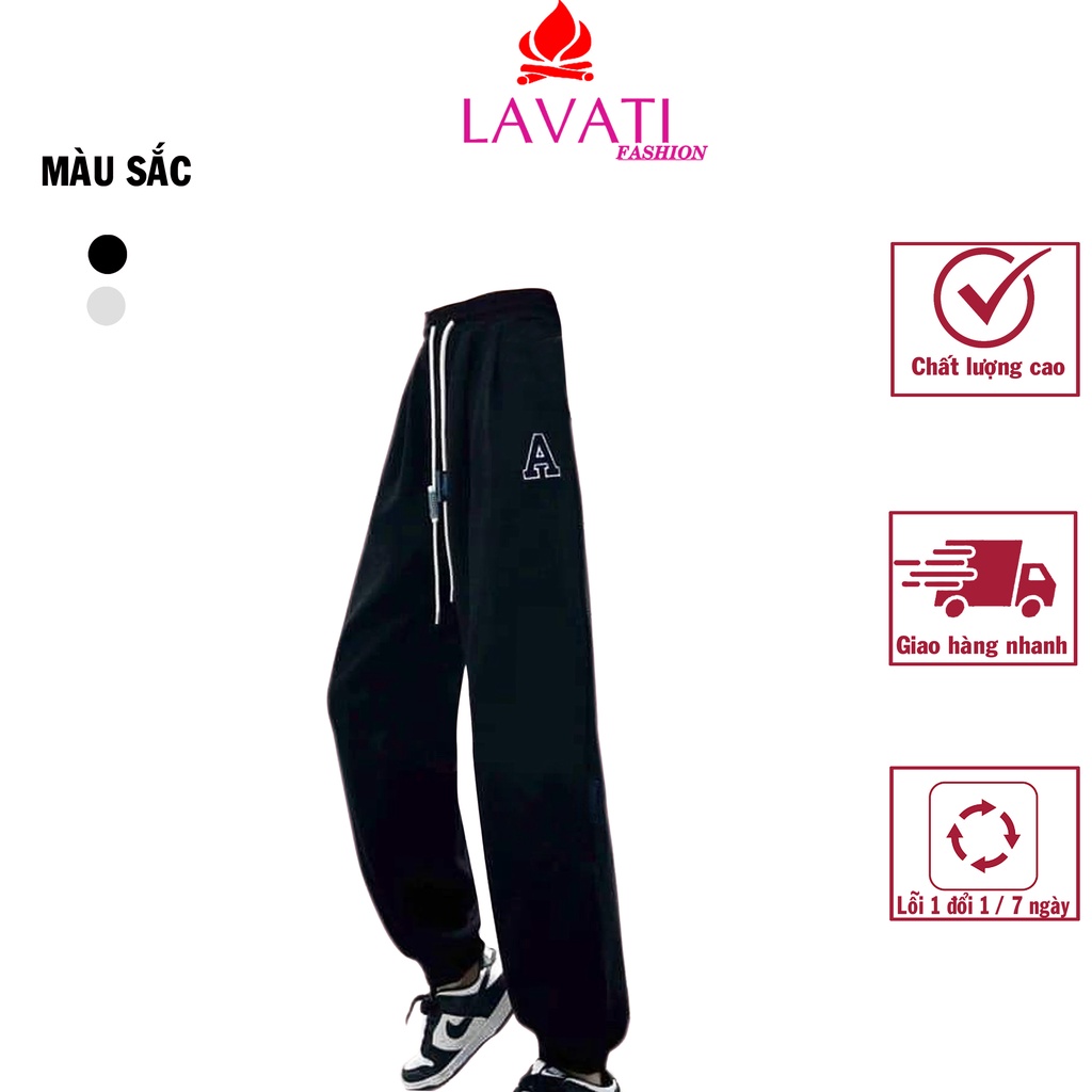 Quần Unnisex Jogger Thêu Chữ A ( mã QCA094)