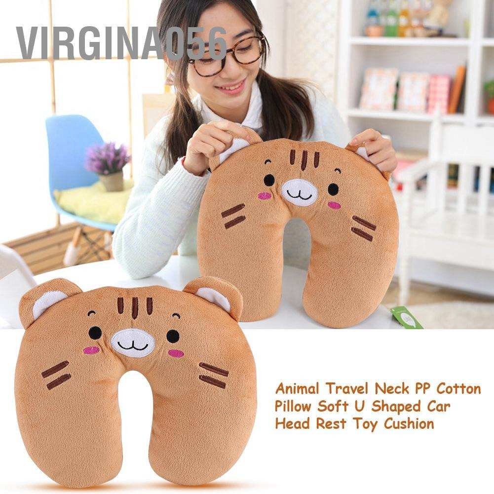Gối đệm cổ bằng cotton hình chữ U mềm mại để đi du lịch ngôi xe hơi