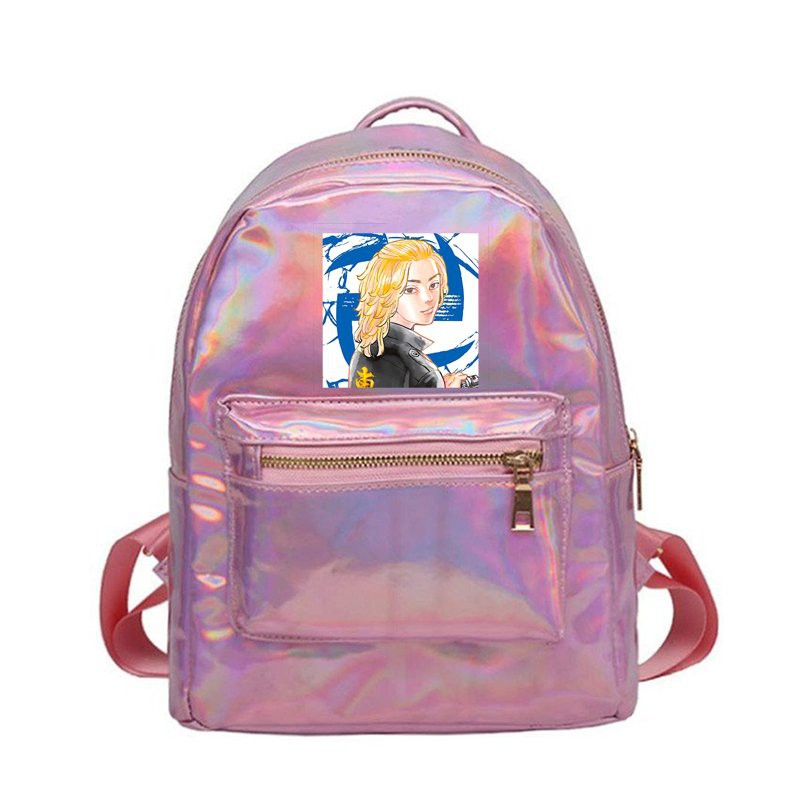 Balo hologram HỒNG in hình nhân vật TOKYO REVENGERS Kịch Trường Của Takemichi anime chibi thời trang xinh xắn độc đáo
