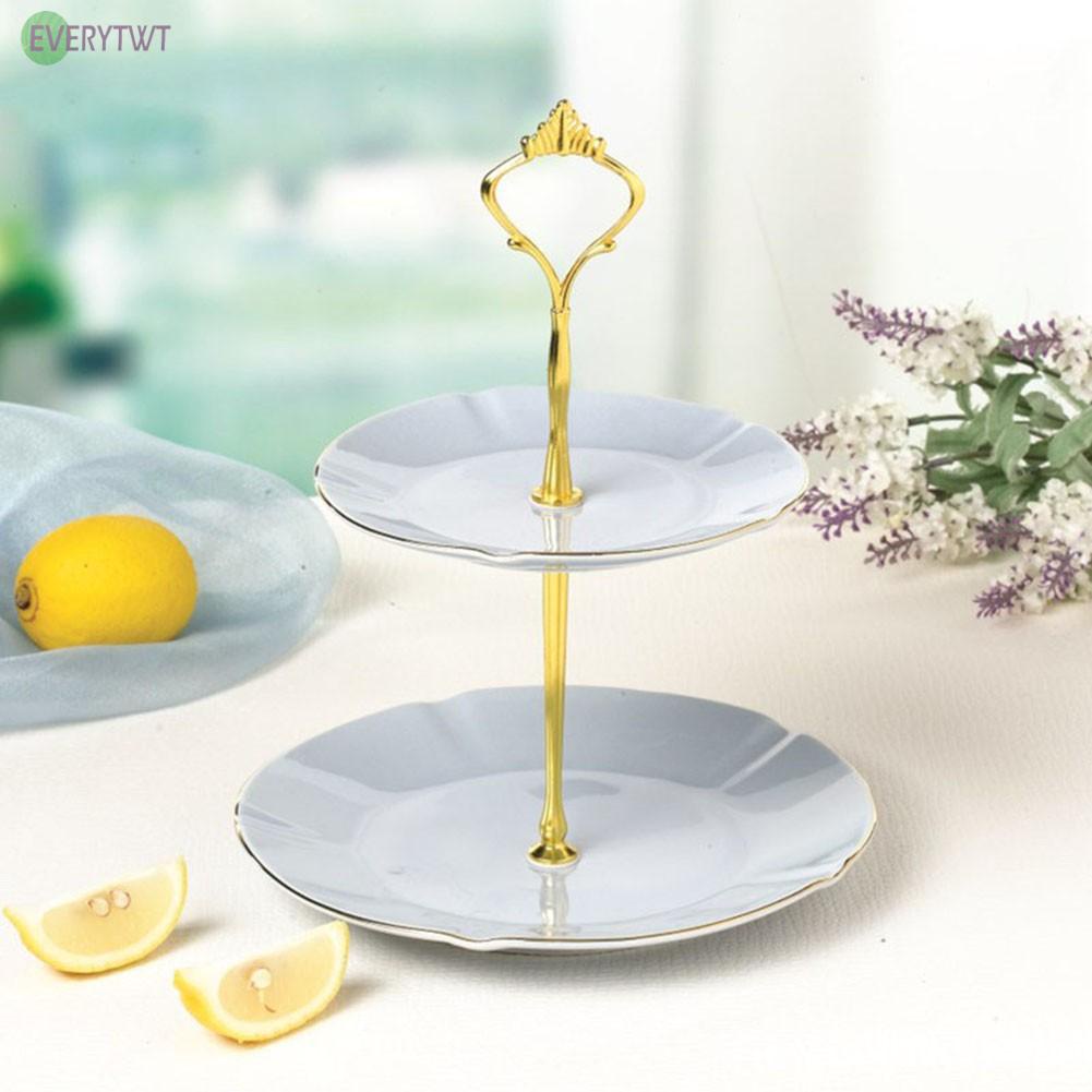 2/3 Tier Cake Plate /Stand Cupcake Fittings /Silver Golden /Wedding Party No Plate