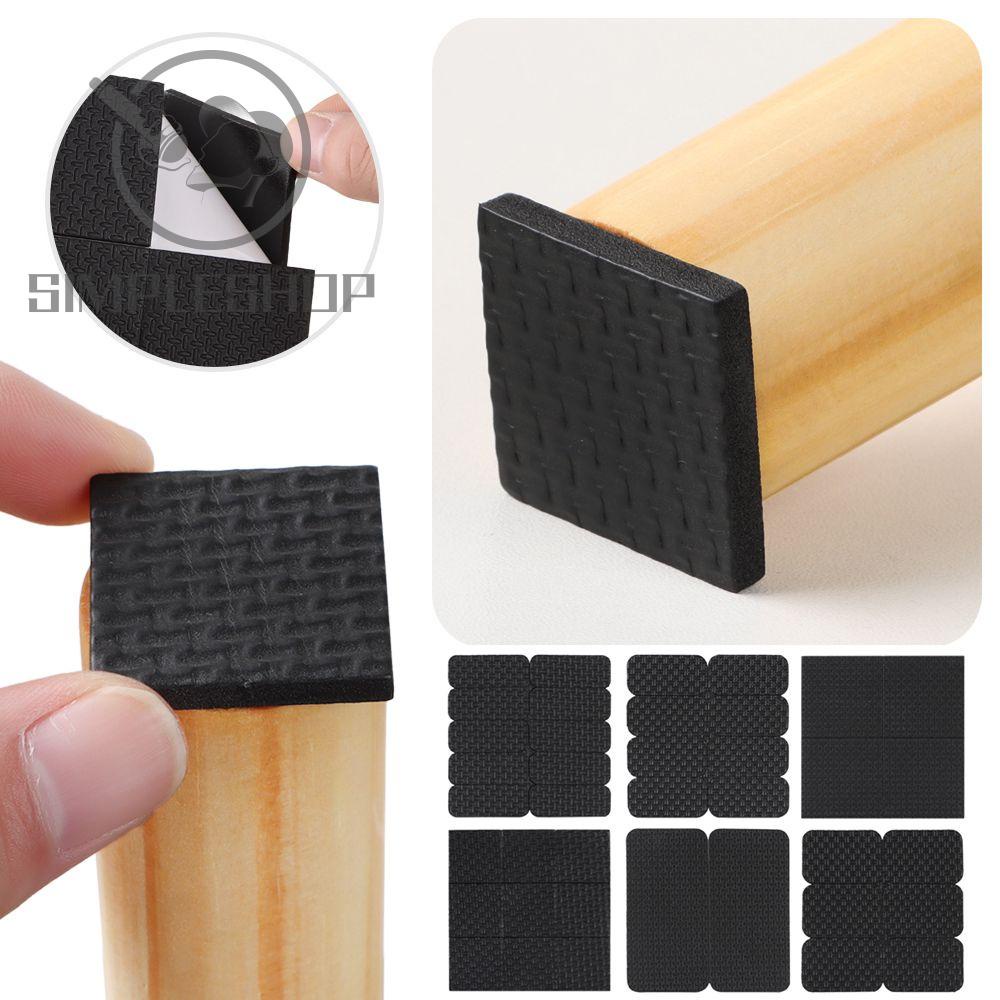 Bộ 1/ 10 miếng mút bảo vệ mặt sàn gắn chân bàn chế hình vuông/ tròn/ hình chữ nhật tự dính chống trơn trượt (có bán lẻ)