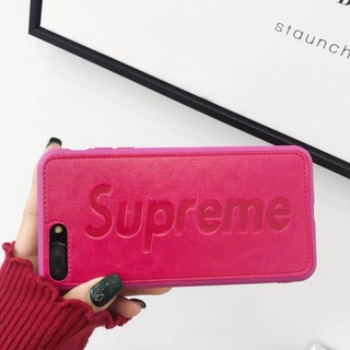 Ốp supreme da mềm 3 màu cho iphone