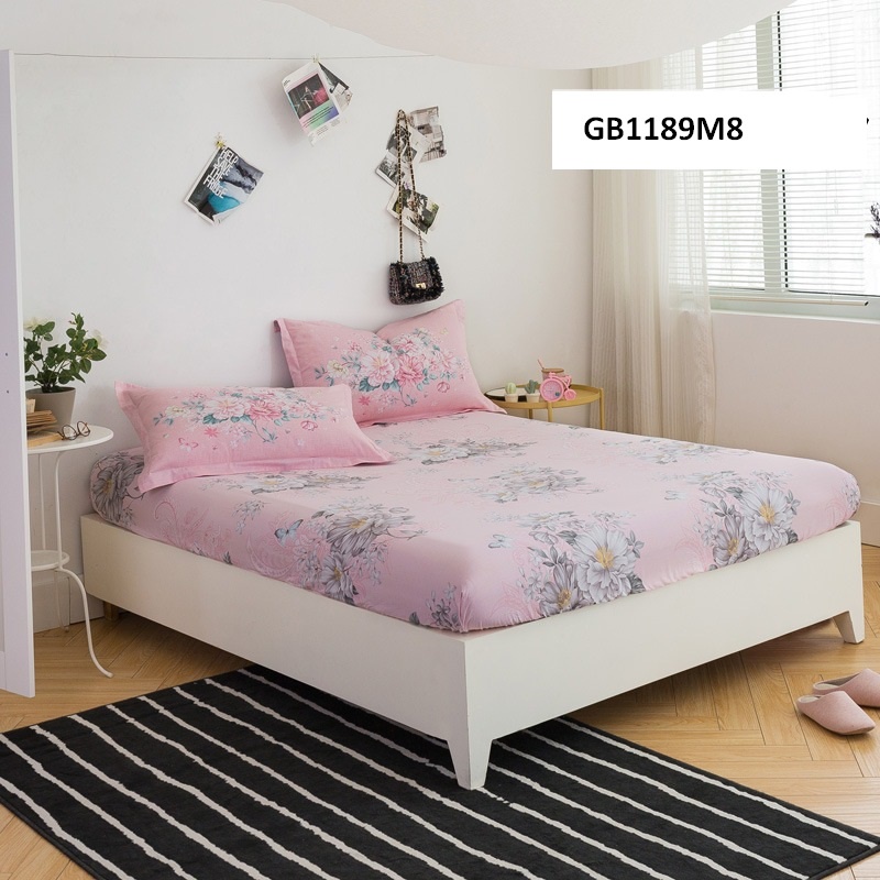 GB1189- sale 30% Ga trải giường bọc chun cotton 180x 200cm hàng nhập