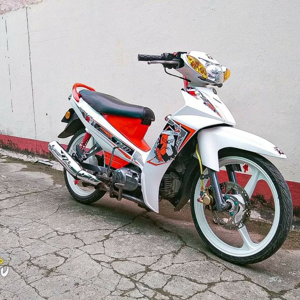 Bộ Tem rời xe sirius King Drag trắng cao cấp